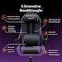 OSIM uThrone Gaming Massage Chair - Pink - 8