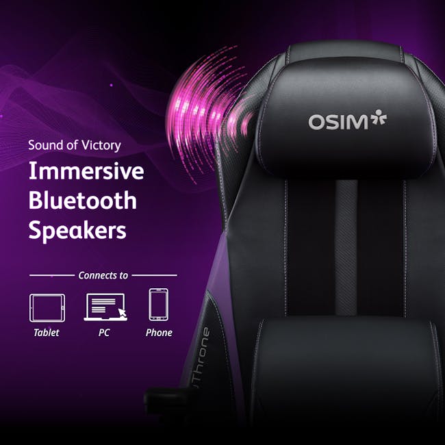 OSIM uThrone Gaming Massage Chair - Pink - 3