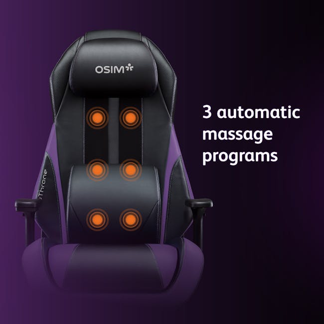 OSIM uThrone Gaming Massage Chair - Pink - 10