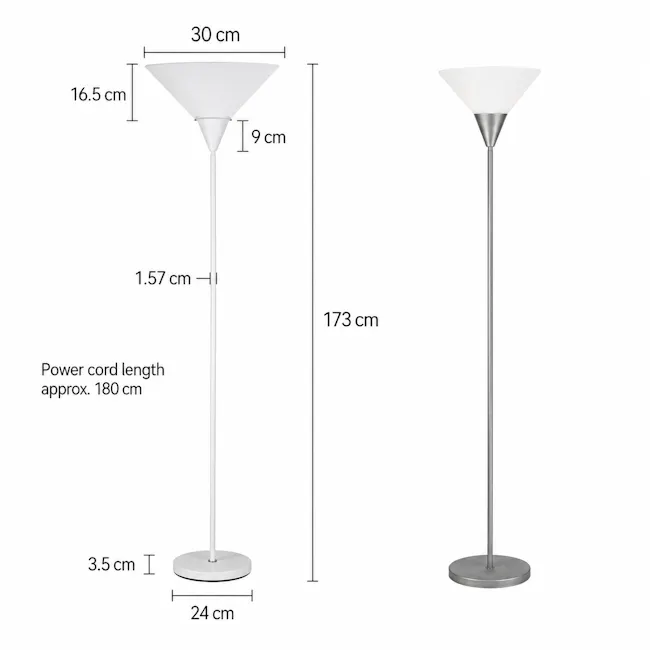 Kiara Floor Lamp - White - 6