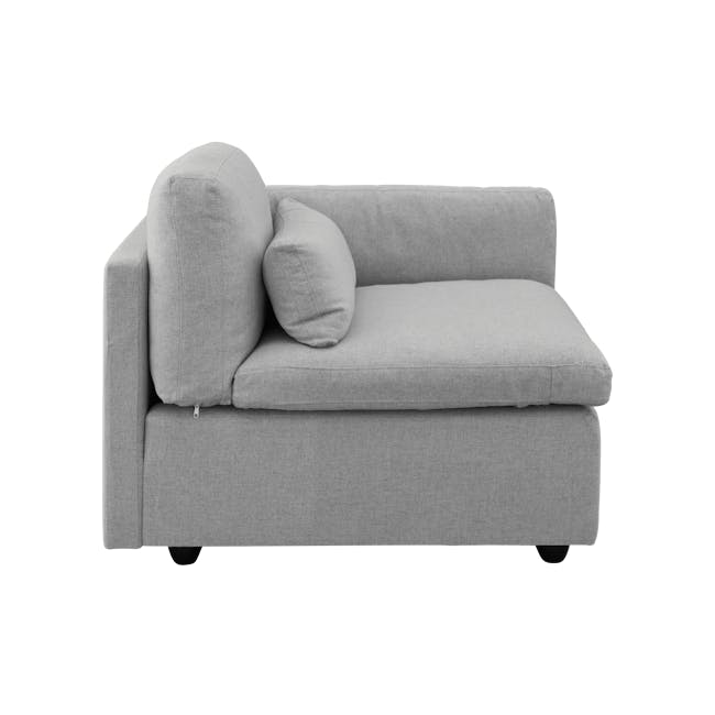 Liam 3 Seater Sofa with Ottoman - Slate - 8