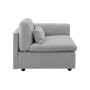 Liam 4 Seater Sofa with Ottoman - Slate - 9