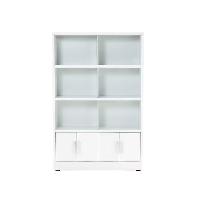 Harry Glass Cabinet - White - 0