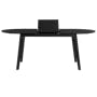 (As-is) Werner Oval Extendable Dining Table 1.5m-2m - Black Ash - 1 - 14
