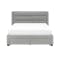 Mason 4 Drawer Queen Bed - Tin Grey (Fabric)