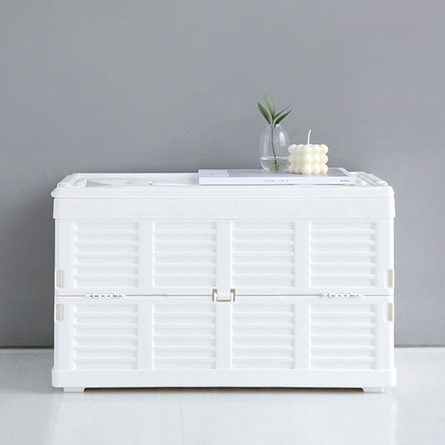 Kono Foldable Storage Box 38L - White - 4