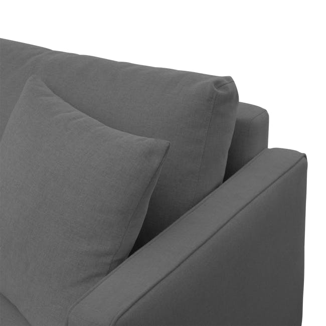 Declan 3 Seater Sofa - Black, Charcoal Grey - 11