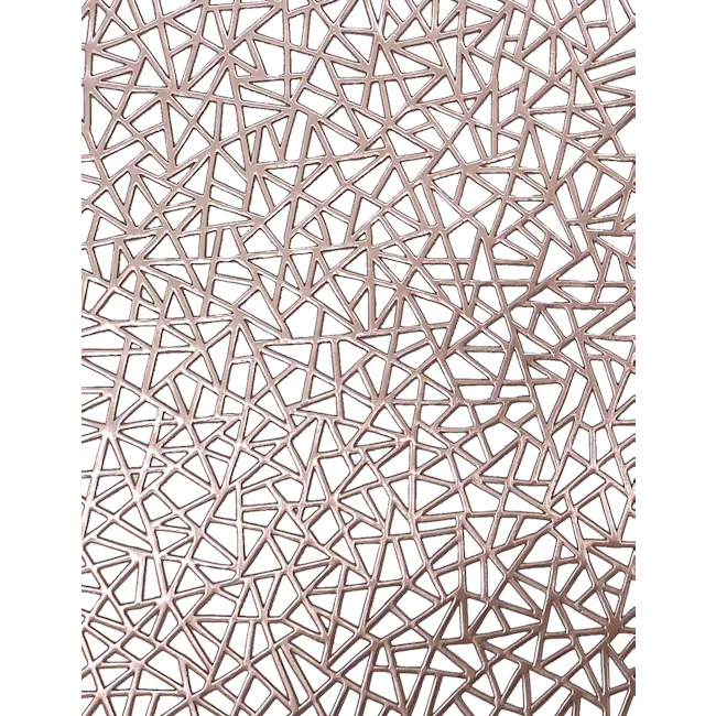 RAPEE SPLASH Placemat - Silver - 3 - Intricate geometric pattern, Star-shaped lattice design, Symmetrical, interconnected