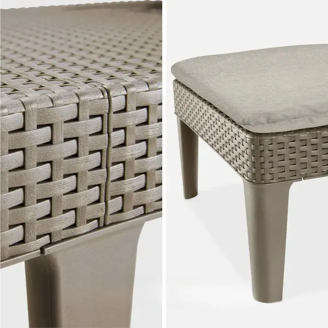 Jaipur Outdoor Sunlounger - Cappuccino - 9