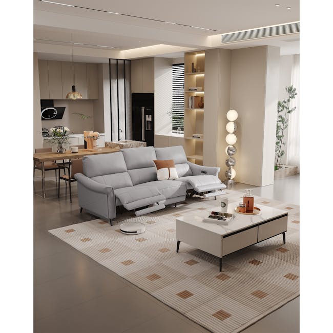 Strato Armless Unit - Gracier Grey (Top Grain Leather) - 2