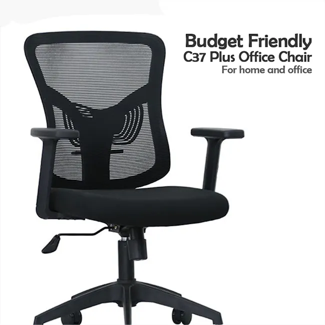 C37 PLUS Office Chair - Black - 8