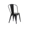 Bartel Chair with Wooden Seat - Black, Walnut - 2
