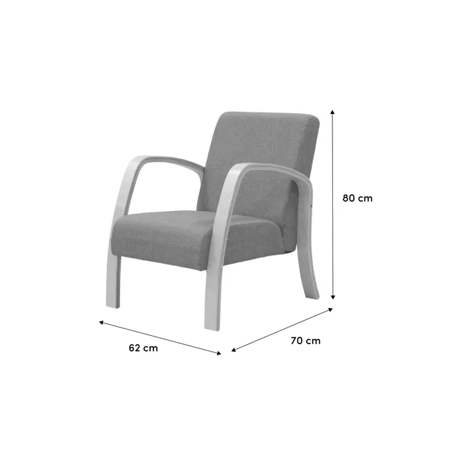 Mizuki Armchair - Grey - 5