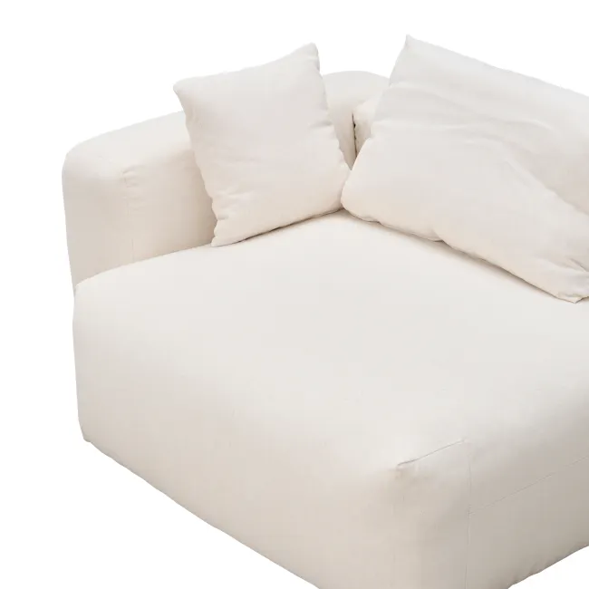 Blanca 3 Seater L-Shaped Sofa (Down Feathers) - 6