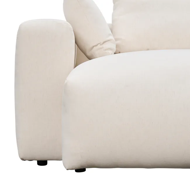Blanca 4 Seater L-Shaped Sofa (Down Feathers) - 9