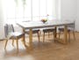 Titus Concrete Dining Table 1.8m (Solid Wood Legs) - 1
