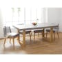 Titus Concrete Dining Table 1.8m (Solid Wood Legs) - 1