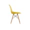 Carmen Round Dining Table 0.6m in White with 2 Oslo Chairs in Yellow - 5