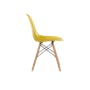 Jonah Extendable Dining Table 1.4m-1.8m in White with 4 Oslo Chairs in Yellow and Grey - 7