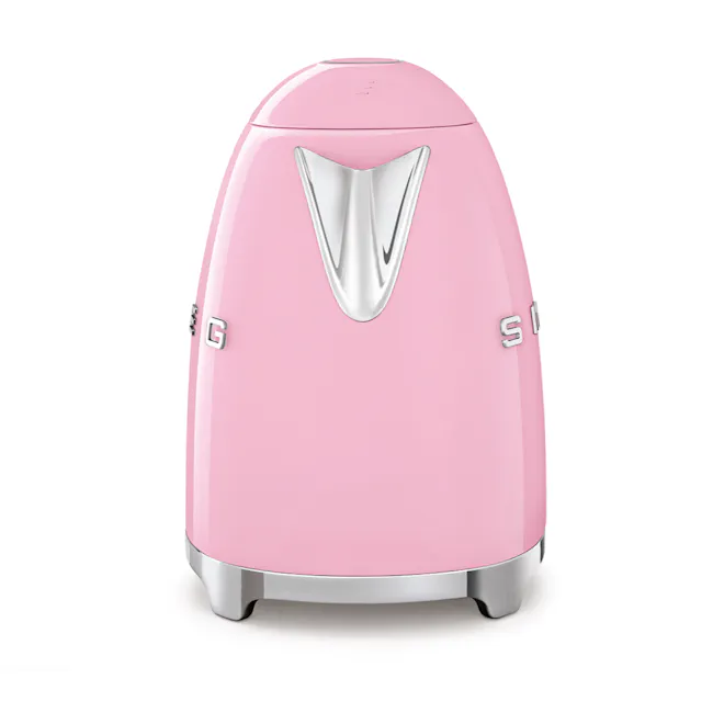 Smeg 1.7L Kettle - Pink - 4 - Pink electric kettle, sleek design, modern aesthetic, minimalist style, portable appliance