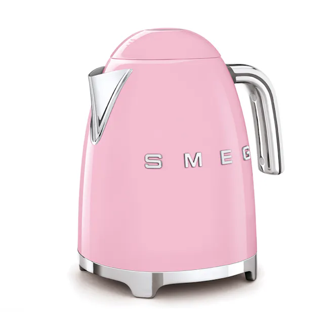 Smeg 1.7L Kettle - Pink - 3 - Pink electric kettle, sleek design, modern aesthetic, stylish appliance, kitchen gadget