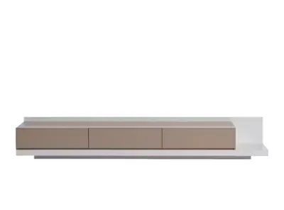 (As-is) Bryson Extendable TV Console 2.3m-3.3m - Grey, White - 2