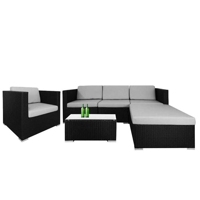 Summer Modular Outdoor Sofa Set - Grey Cushions - 0