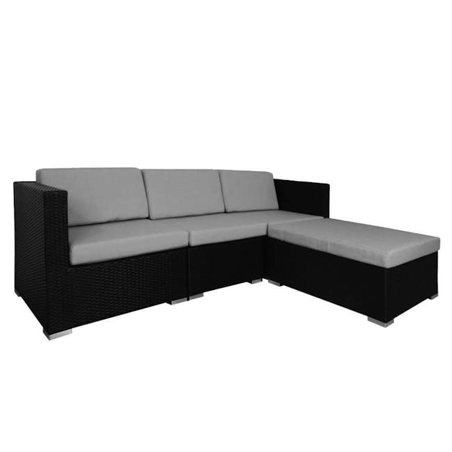 Summer Modular Outdoor Sofa Set - Grey Cushions - 1
