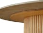 Arielle Round Dining Table 1.2m - Oak, Concrete Grey (Sintered Stone) - 6