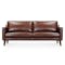 Luka 3 Seater Sofa - Chocolate (Genuine Cowhide Leather)