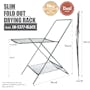 HOUZE SLIM Fold Out Drying Rack - 7