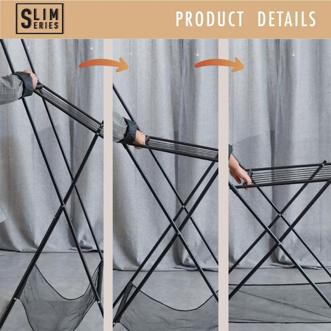 HOUZE SLIM Fold Out Drying Rack - 6