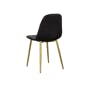 (As-is) Finnley Dining Chair - Brass, Black (Velvet) - 11