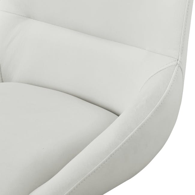 Maddy Mid Back Office Chair - Snow - 4