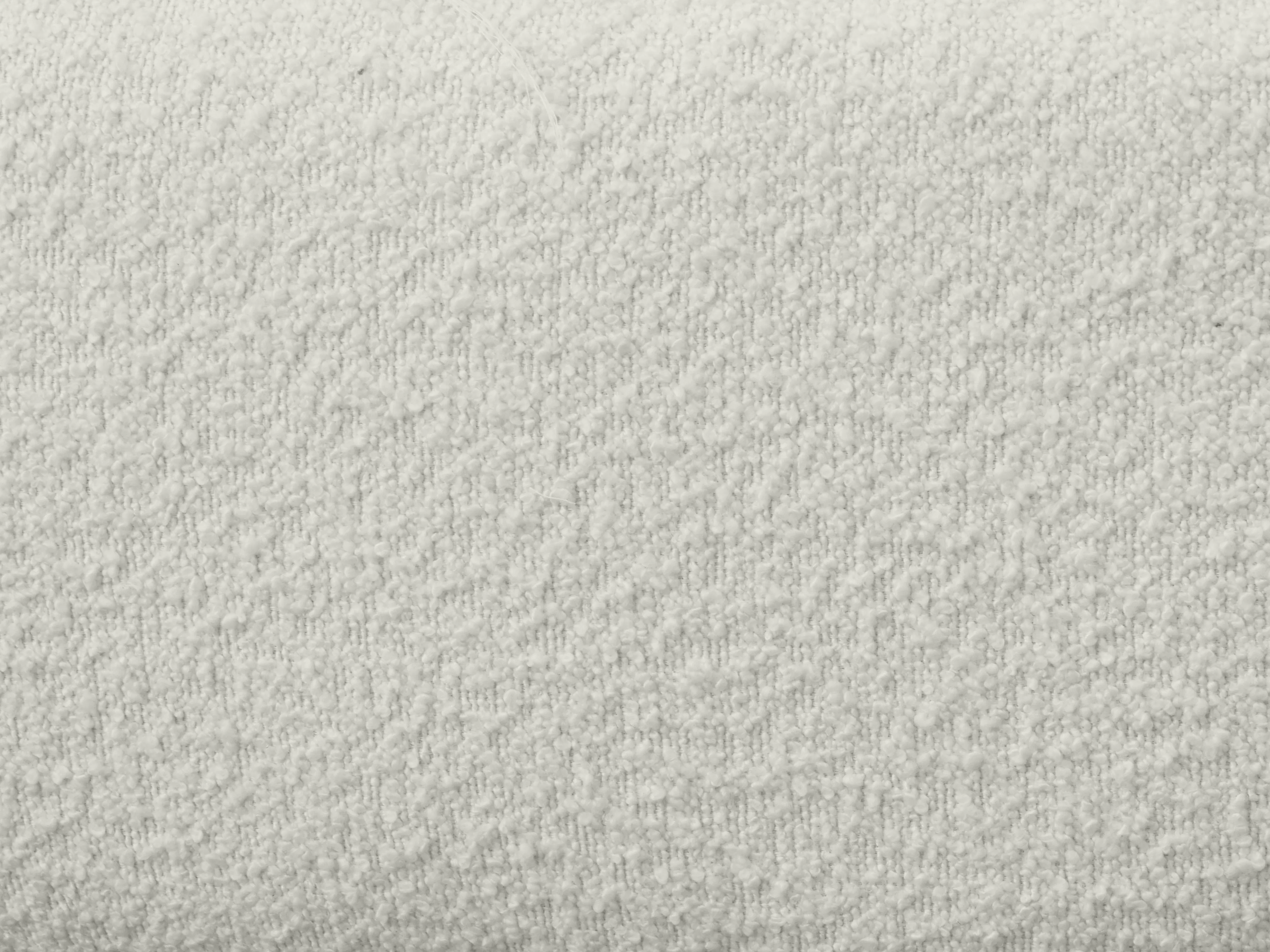 Freya Swivel Lounge Chair - 12 - White textured fabric, Fine, fluffy carpet fibers, Soft, plush material, Crisp, wool-like