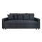 Vernon 3 Seater Sofa Bed - Dark Grey - 0