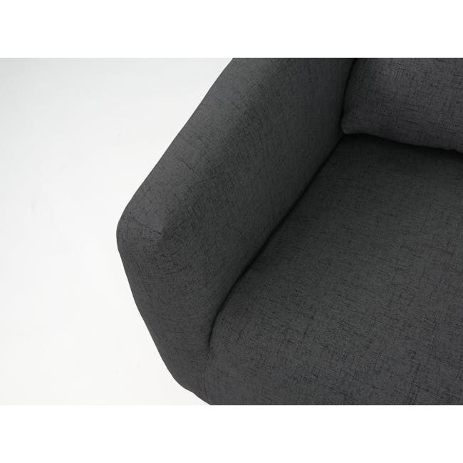 Hana 3 Seater Sofa - Charcoal - 10