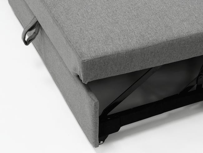 Mia L-Shaped Storage Sofa Bed - Dove Grey - 8