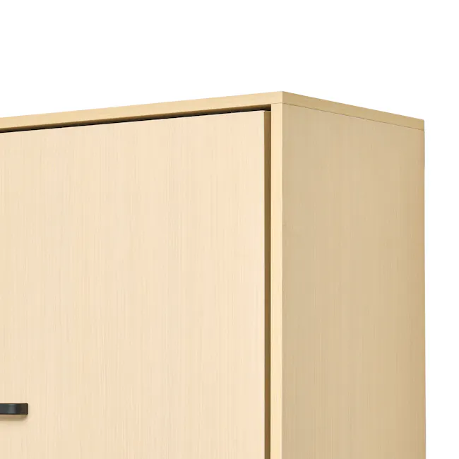 Llyod Super Single Vertical Wall Bed with Desk - Oak - 6