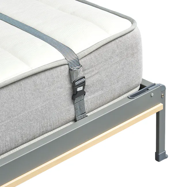 Llyod Super Single Vertical Wall Bed with Desk - Oak - 13