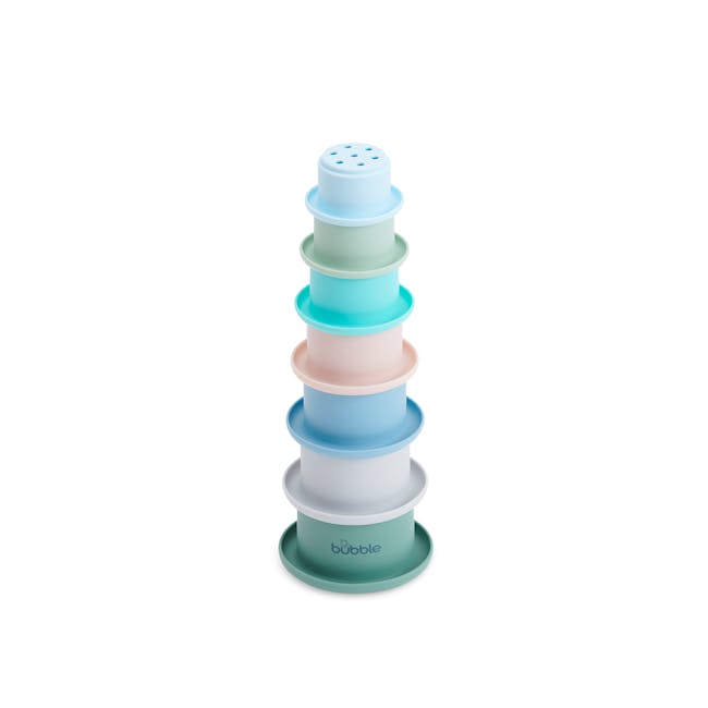 Bubble Silicone Stacking Toy - Cups - 0