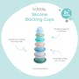 Bubble Silicone Stacking Toy - Cups - 4