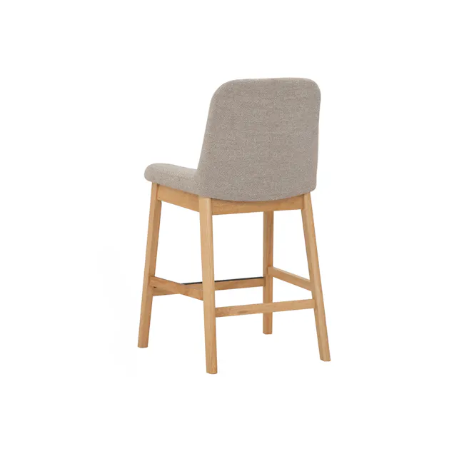 Amara Counter Chair - Oak, Beige - 5