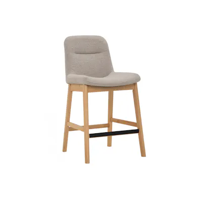 Amara Counter Chair - Oak, Beige