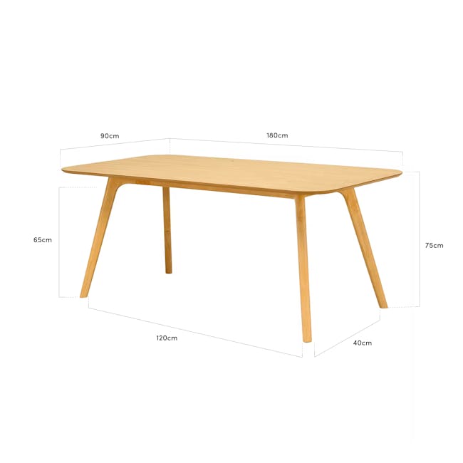 Roden Dining Table 1.8m - Cocoa - 7 - Modern digital interface, User-friendly design, Interactive elements, Responsive