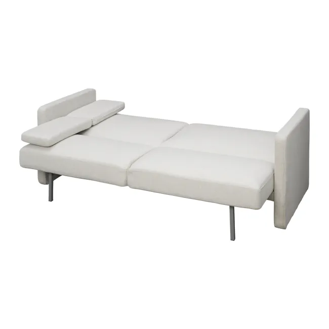 Landon 3 Seater Sofa Bed - Ivory - 6