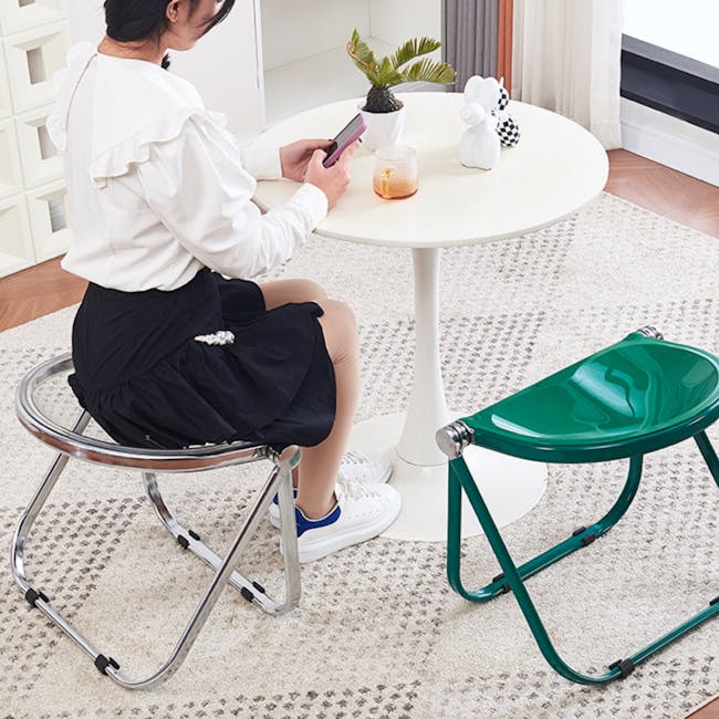 Small Foldable Chair LOW FOLDING CAMPING CHAIR MH500 BEIGE