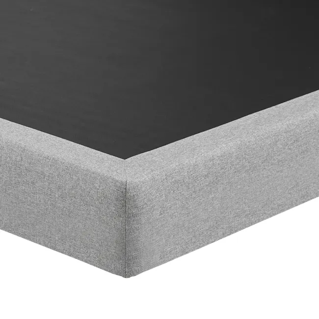 ESSENTIALS King Box Bed - Stone (Faux Leather) - 7
