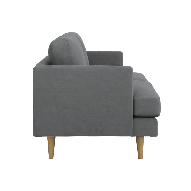 Soma 2 Seater Sofa with Soma Armchair - Dark Grey (Scratch Resistant) - 11