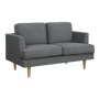 Soma 2 Seater Sofa with Soma Armchair - Dark Grey (Scratch Resistant) - 2